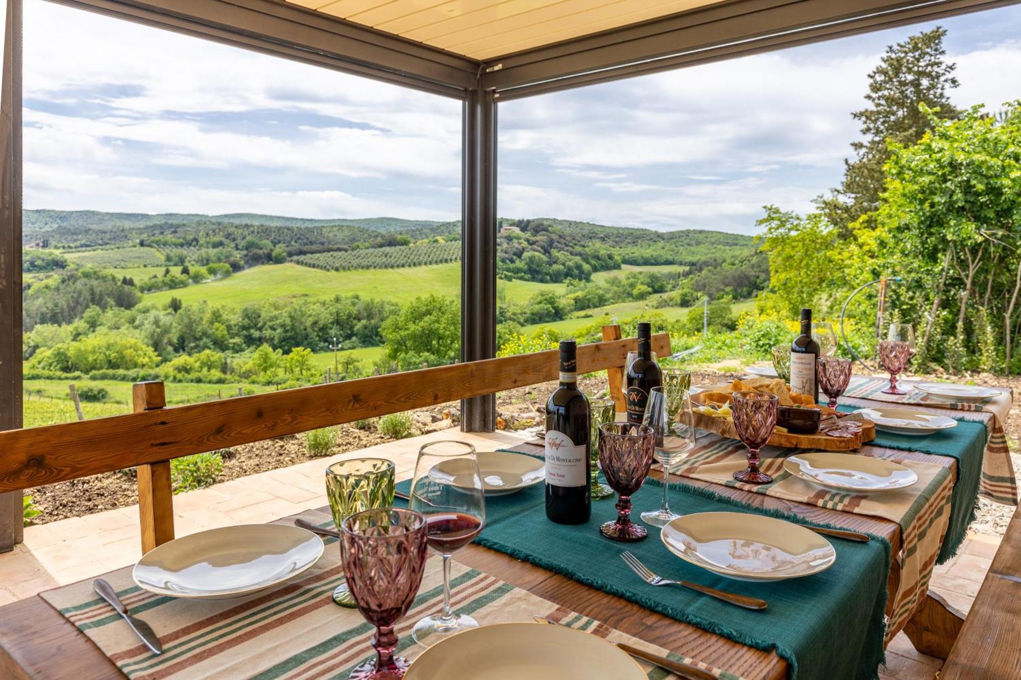 Pociano 1863 - Country House With Stunning View Of Siena Lupompesi Екстериор снимка